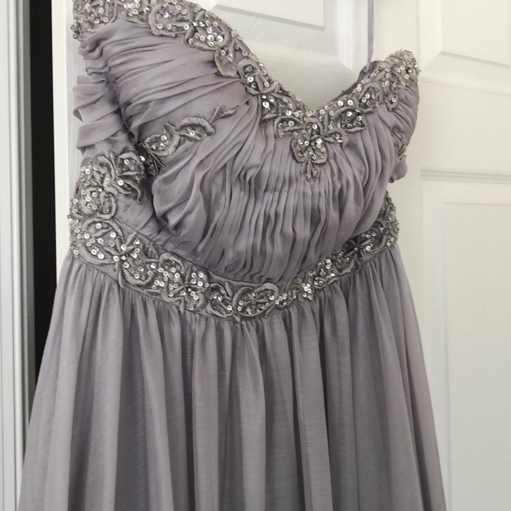 Silver/ gray formal gown